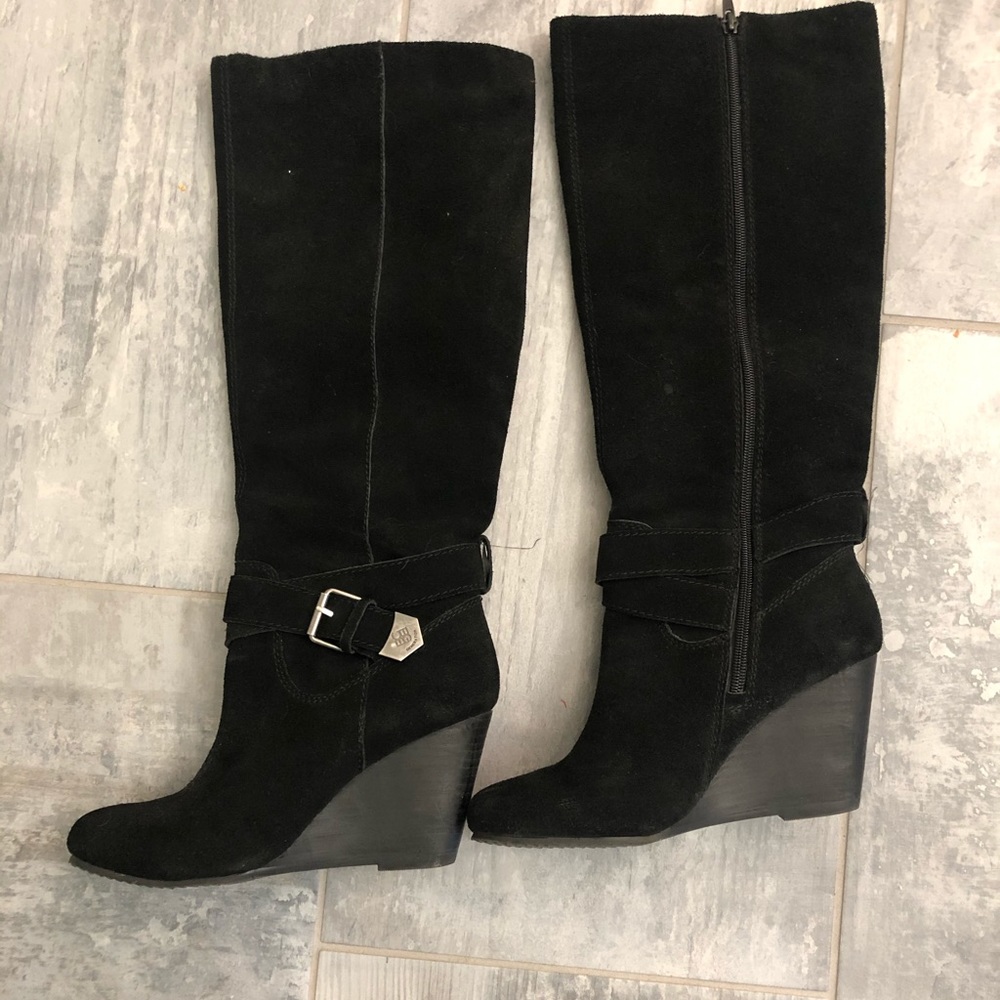 BCBG suede boots